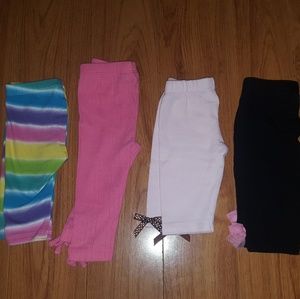 4 baby girl pants bundle